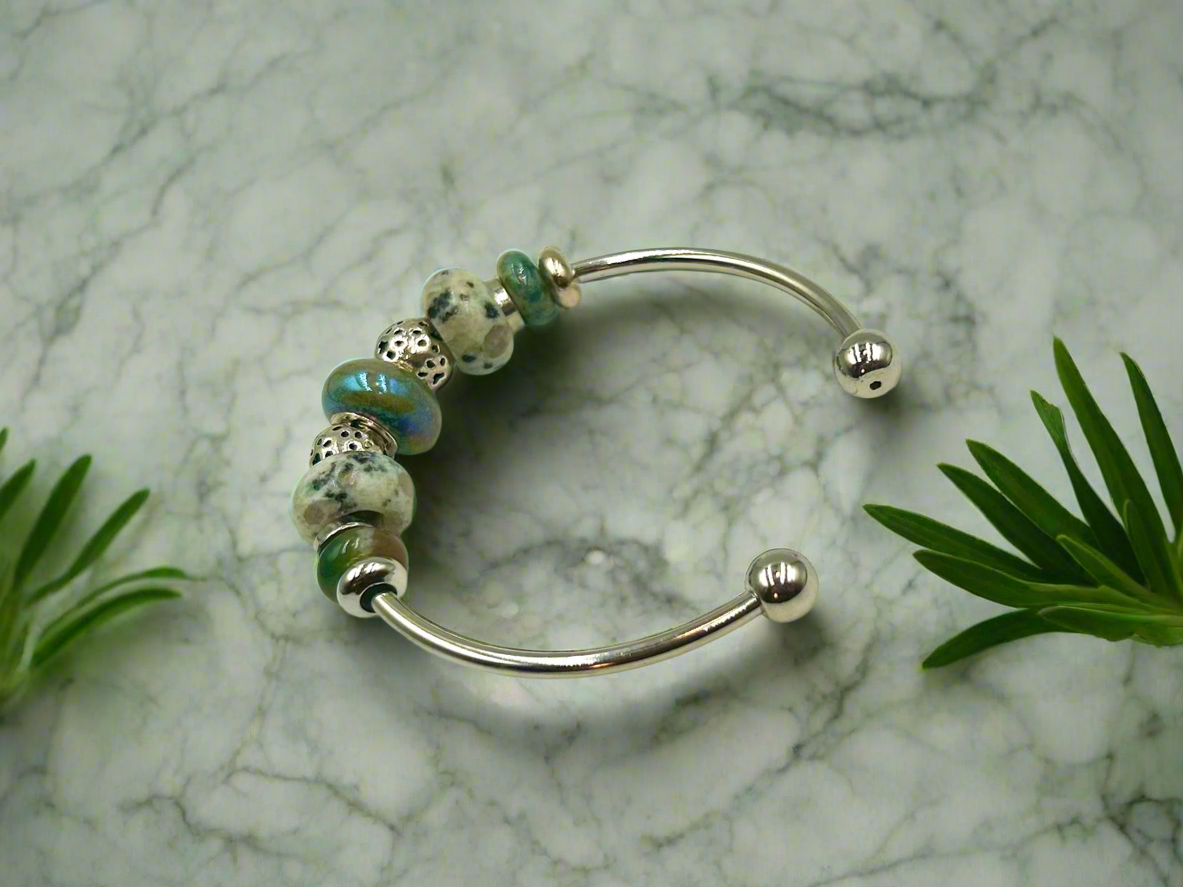 Kiwi Bloom - Single Cuff Bangle