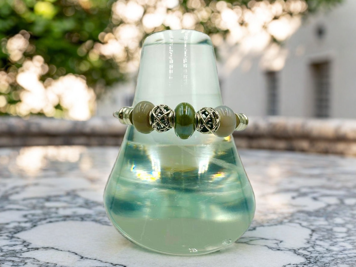 Silver Sage - Single Cuff Bangle