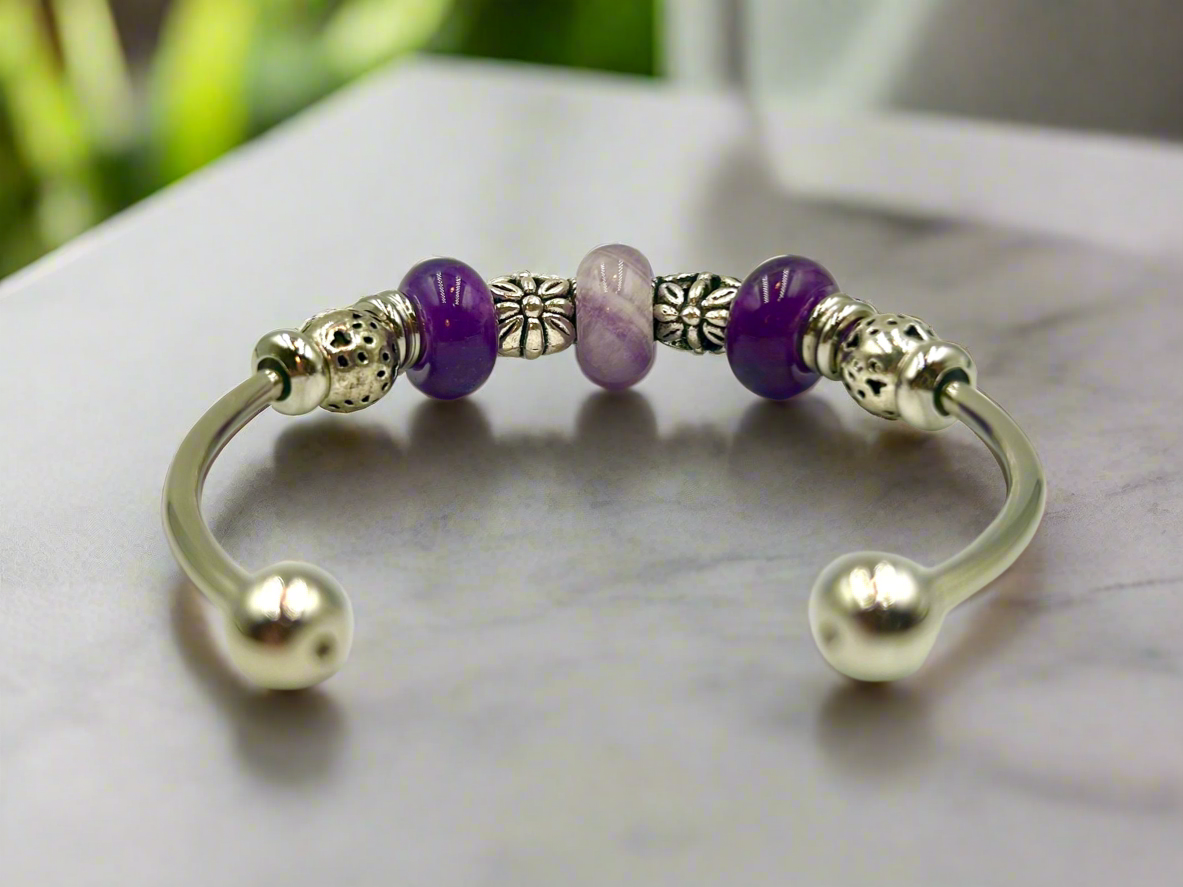 Mauve Magic - Single Cuff Bangle