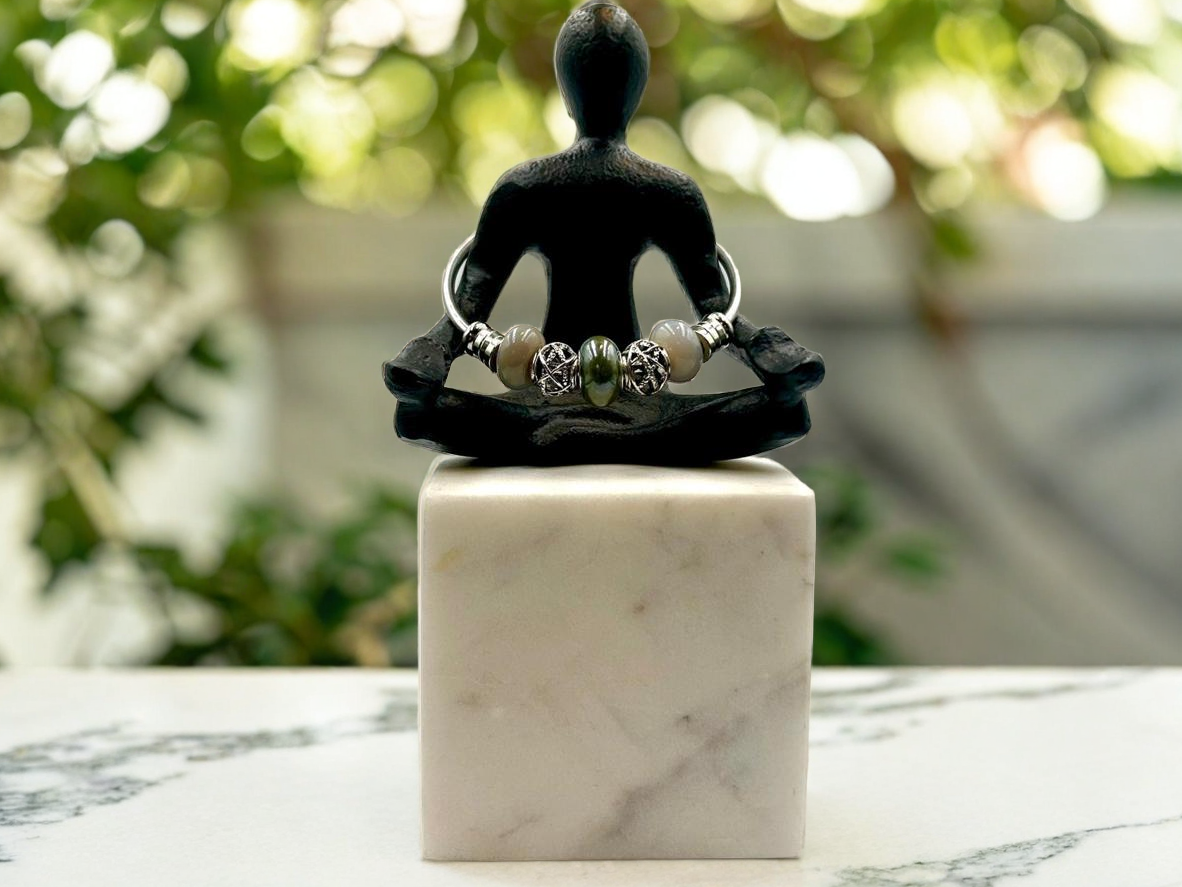 Silver Sage - Single Cuff Bangle