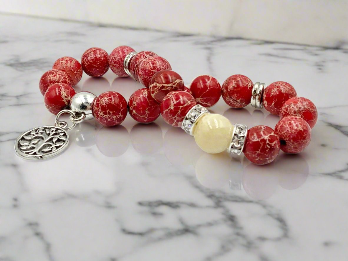 Imperial Jasper - Single Strand Bracelet