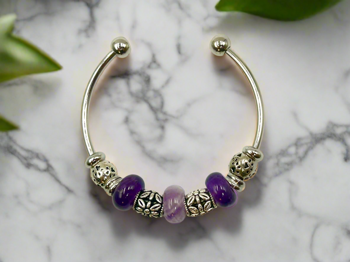 Mauve Magic - Single Cuff Bangle