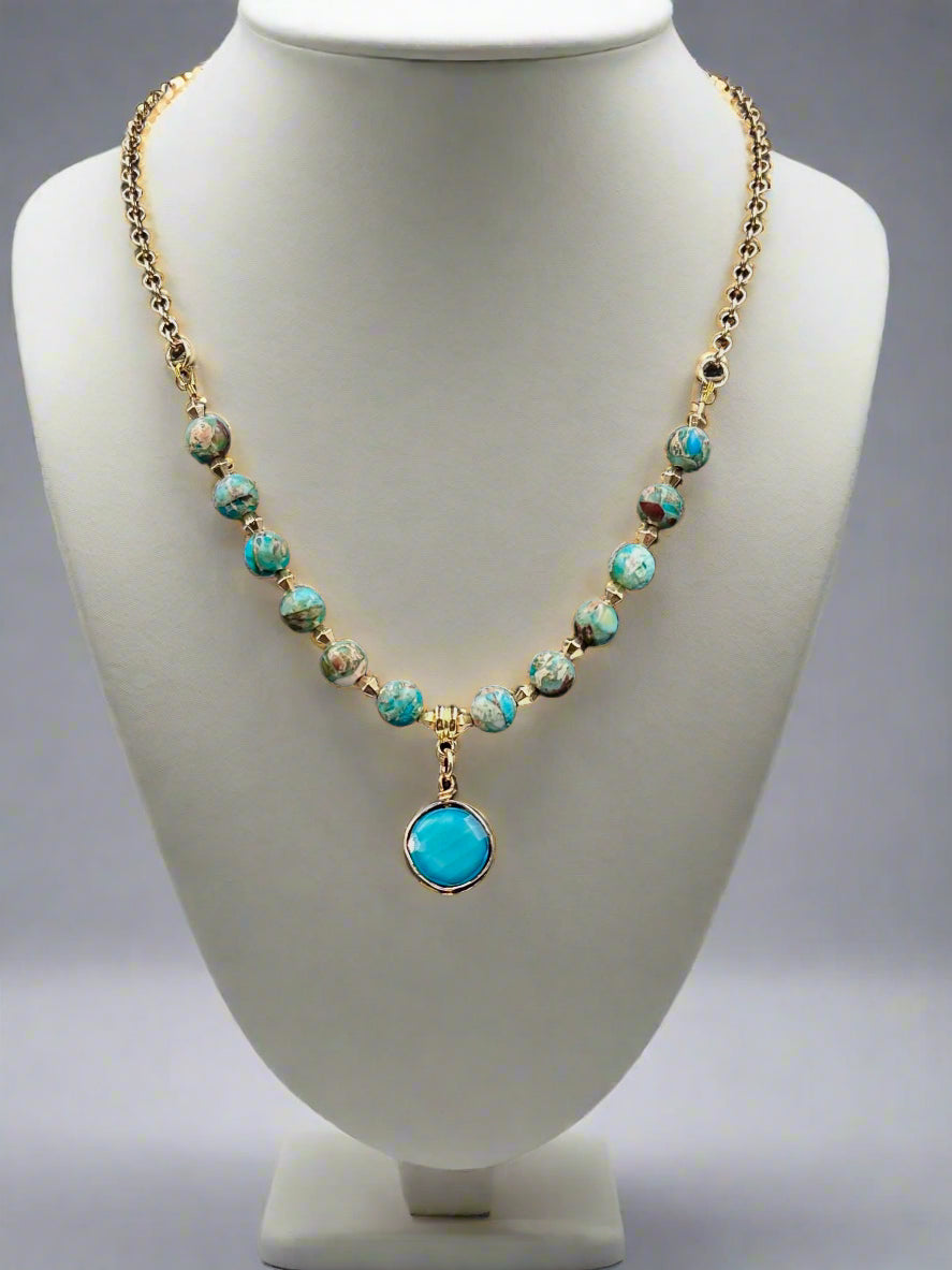 Jasper Cove - Beaded Chain Necklace