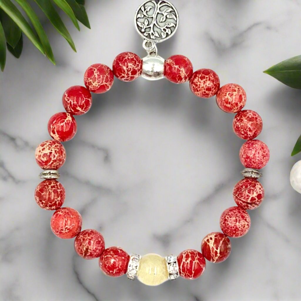 Imperial Jasper - Single Strand Bracelet