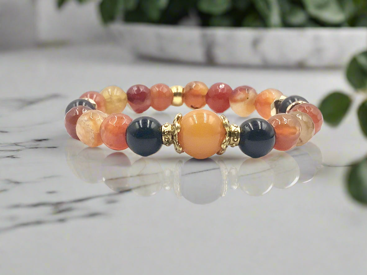 Carnelian & Amber - 2 Piece Gift Set