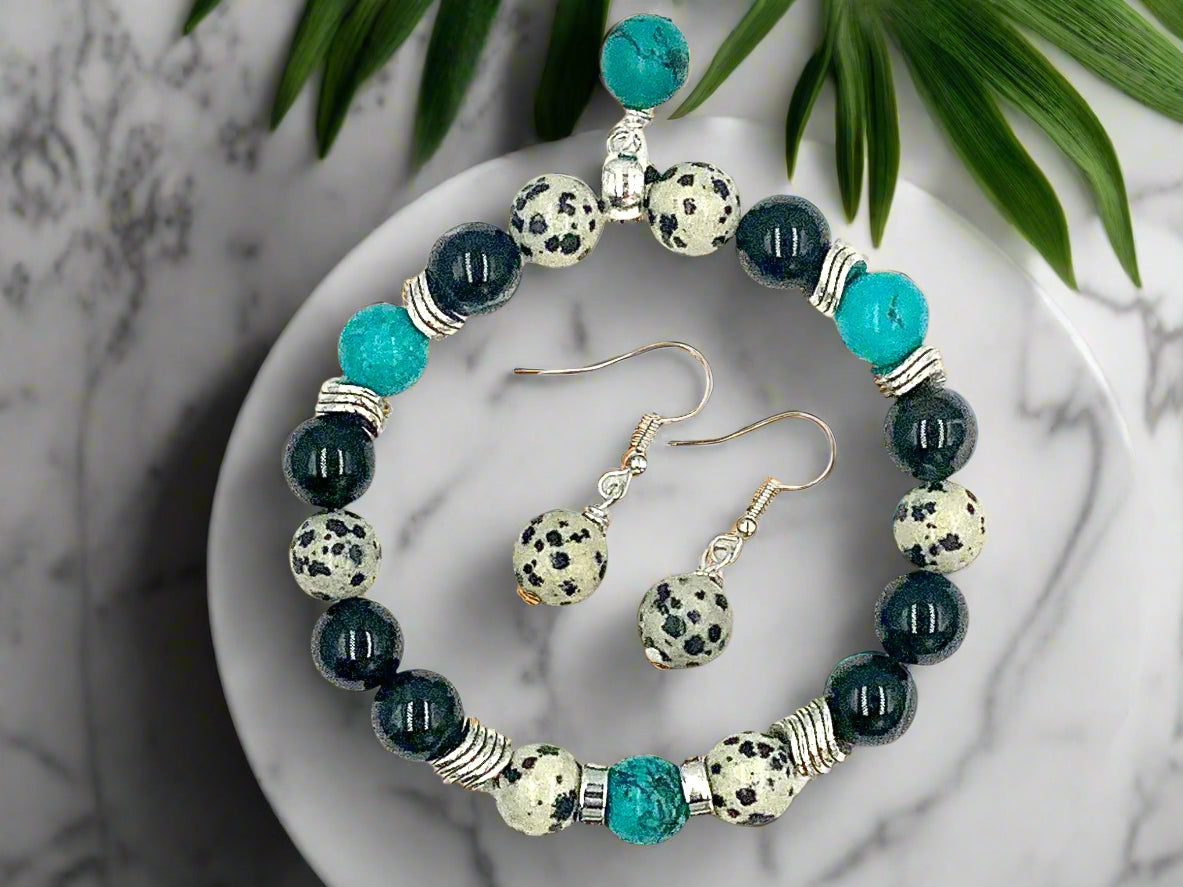 Turquoise & Dalmatian - 2 Piece Gift Set