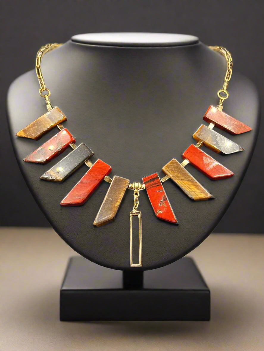 Empress -Beaded Chain Necklace & Earring Set