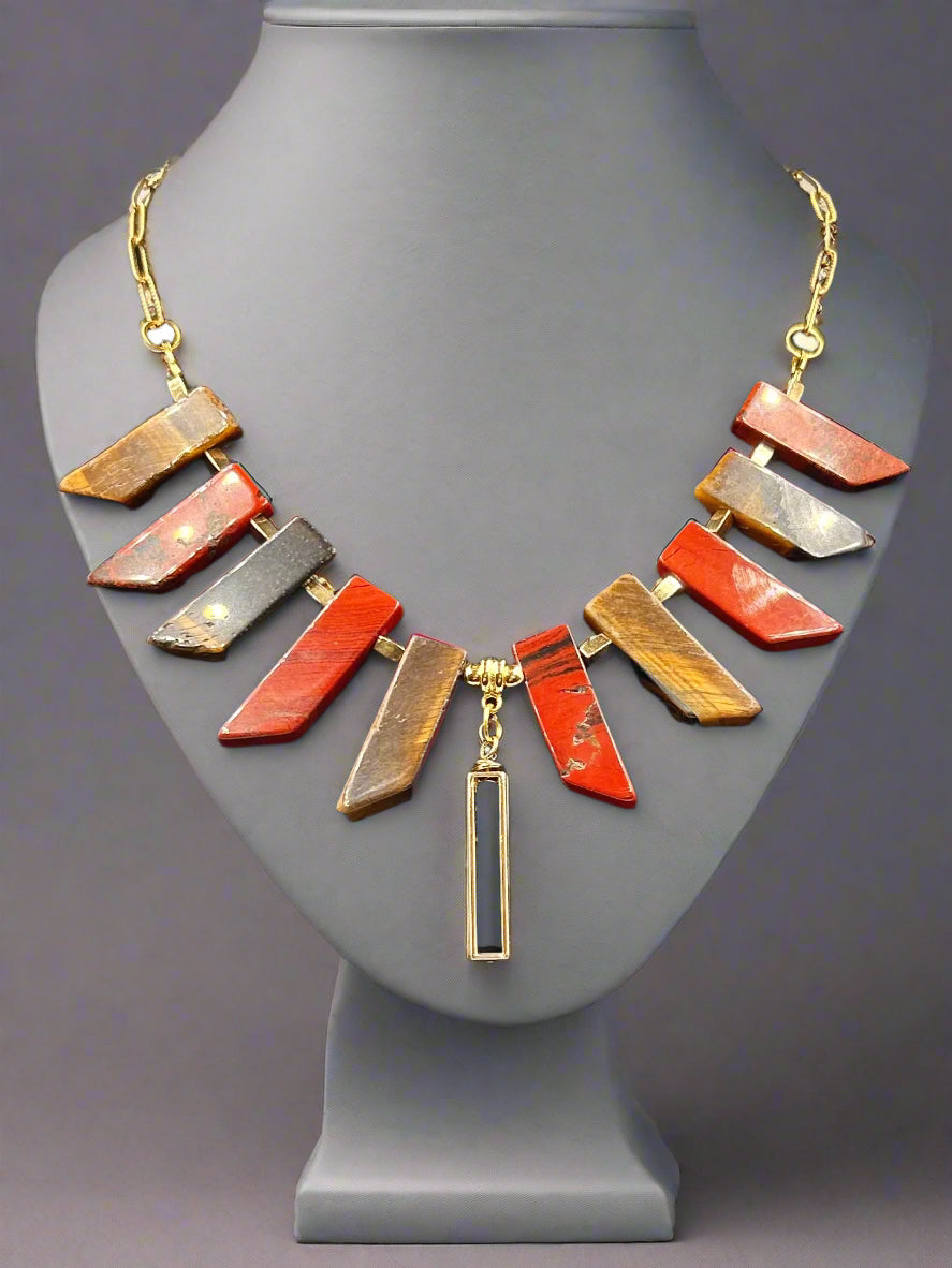 Empress -Beaded Chain Necklace & Earring Set