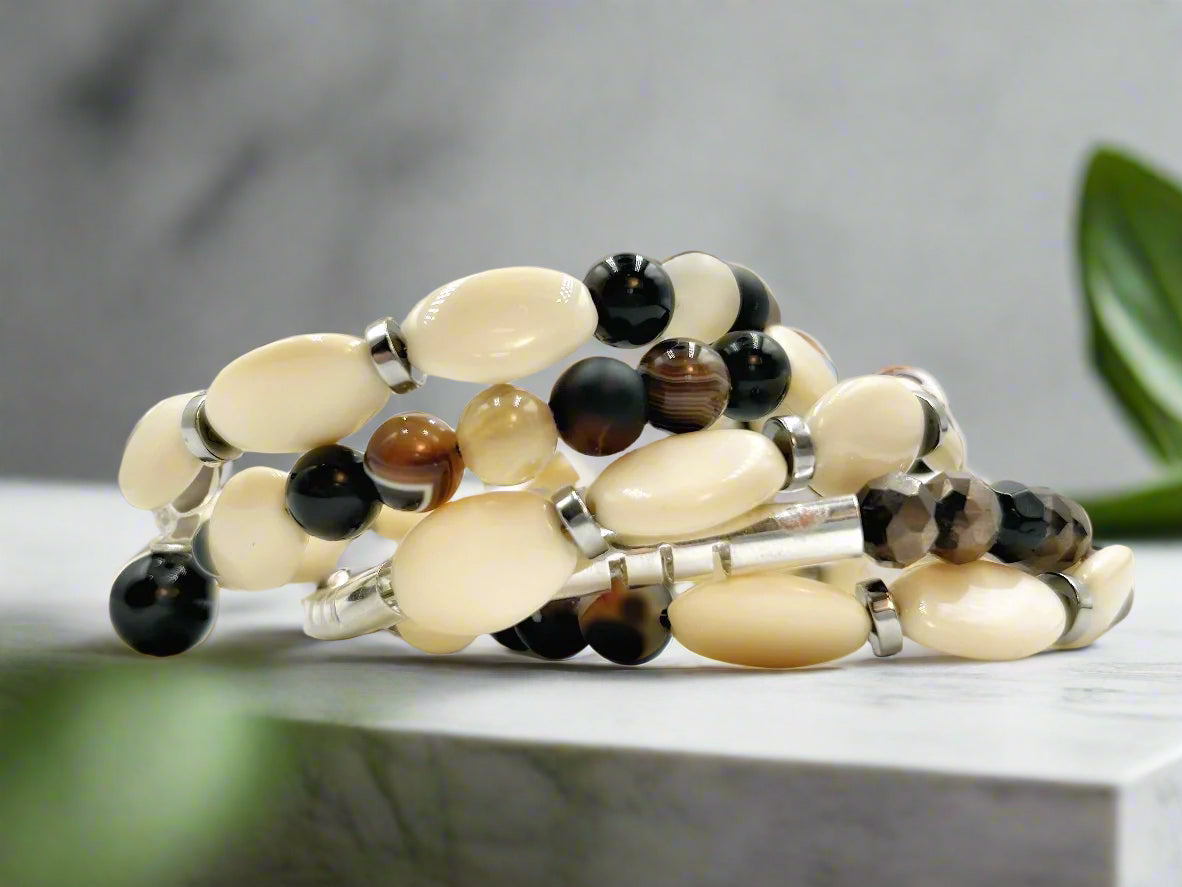 Vintage Chic - Memory Wrap Bracelet