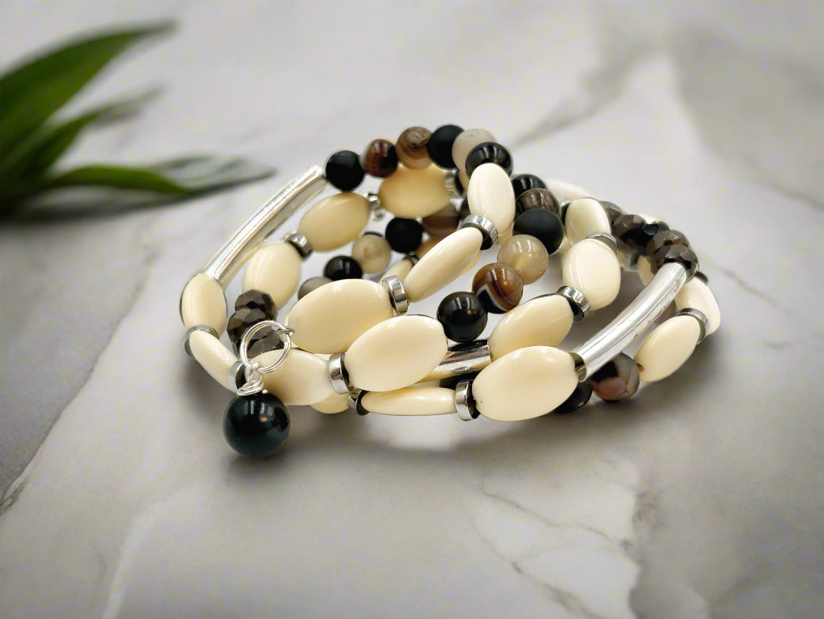 Vintage Chic - Memory Wrap Bracelet