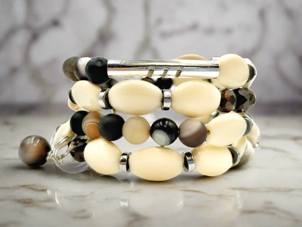 Vintage Chic - Memory Wrap Bracelet