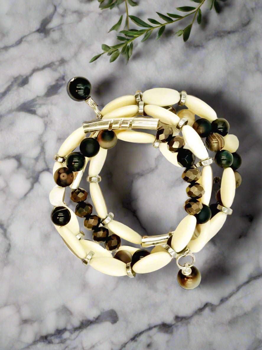 Vintage Chic - Memory Wrap Bracelet