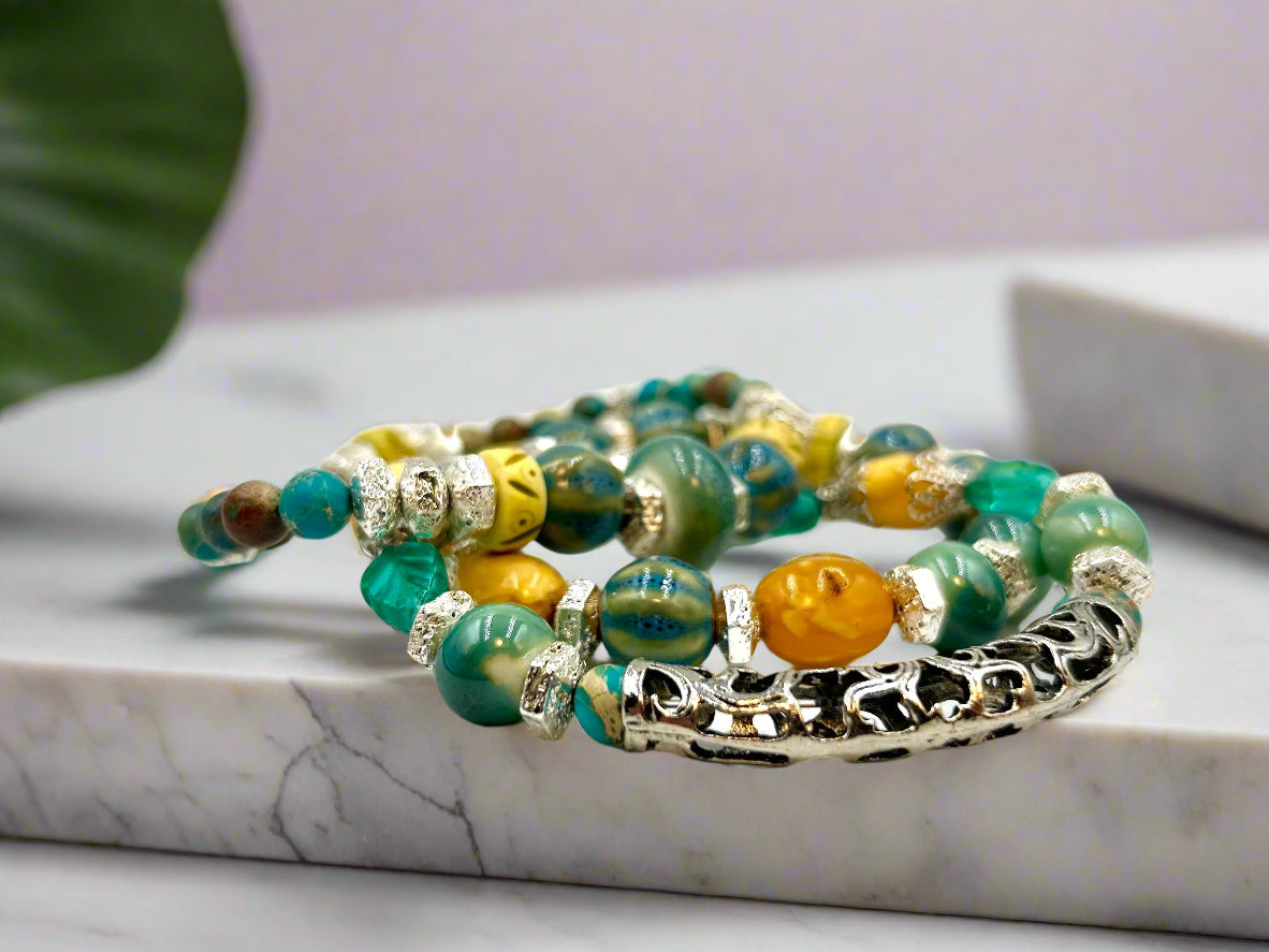 Amber Mist - 3 Piece Bracelet Set