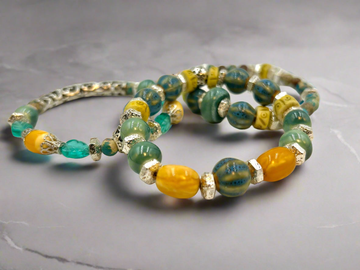 Amber Mist - 3 Piece Bracelet Set