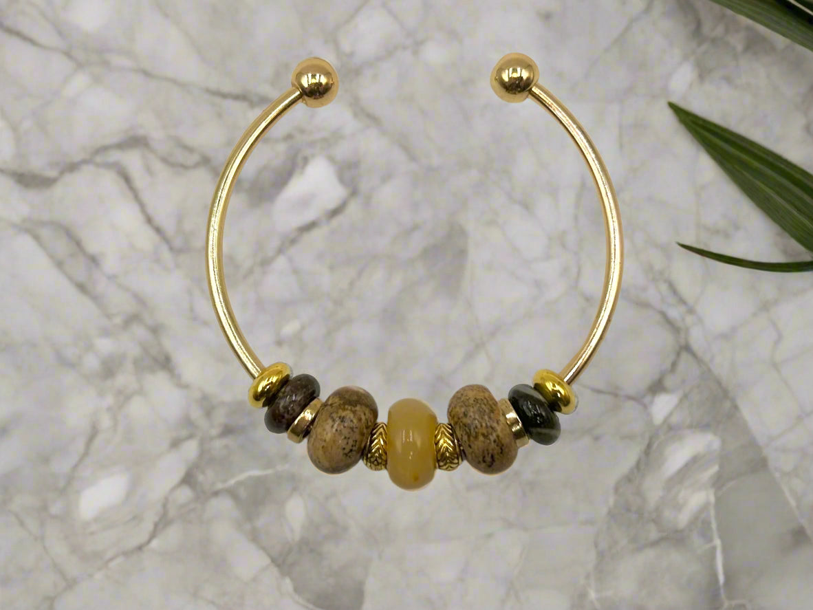 Topaz Embrace - Single Cuff Bangle