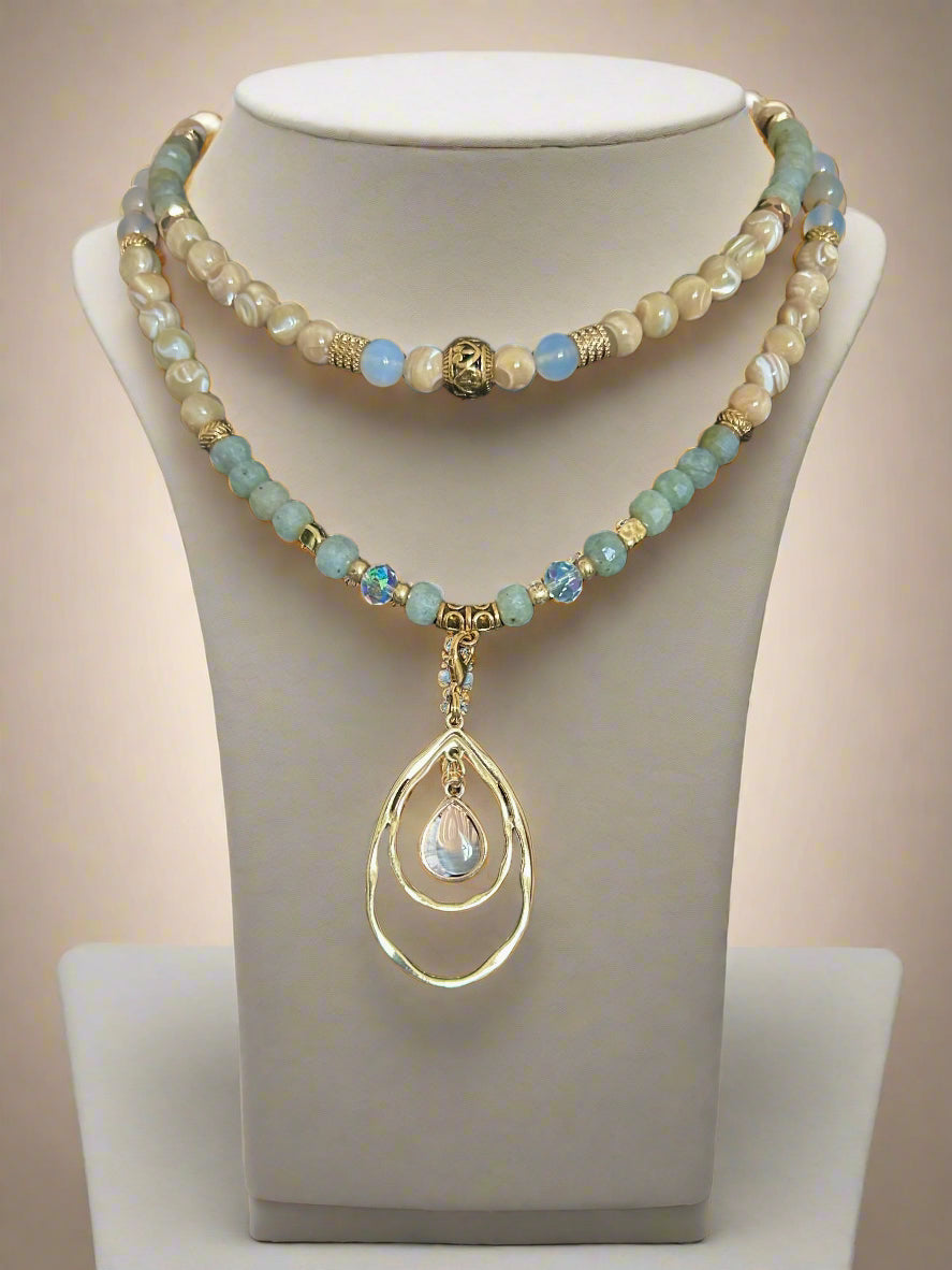 Spiral Glow - 3-Way Necklace & Bracelet