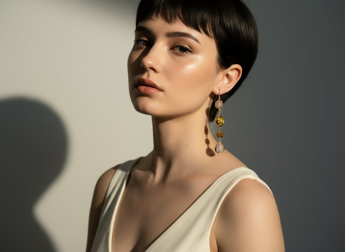 Ember Rose - Adjustable  Earrings