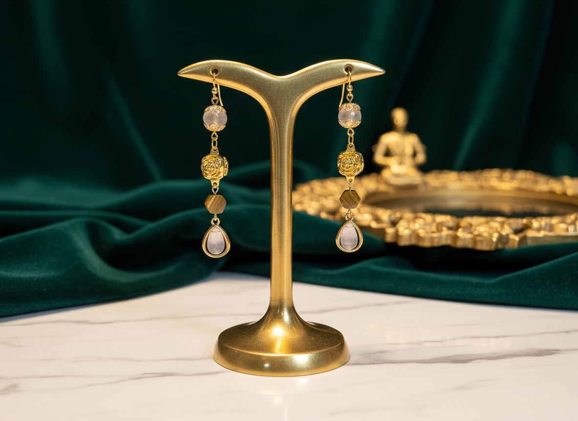 Ember Rose - Adjustable  Earrings