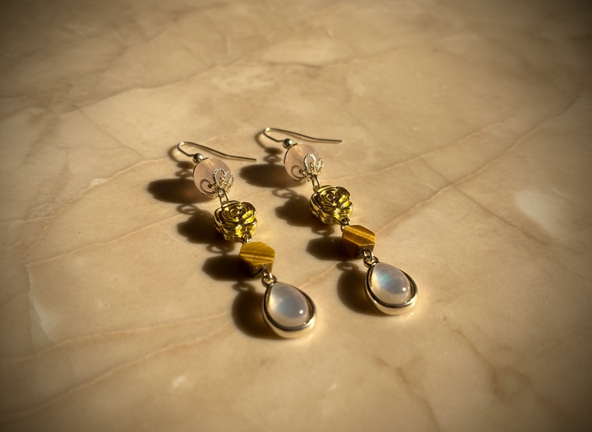 Ember Rose - Adjustable  Earrings