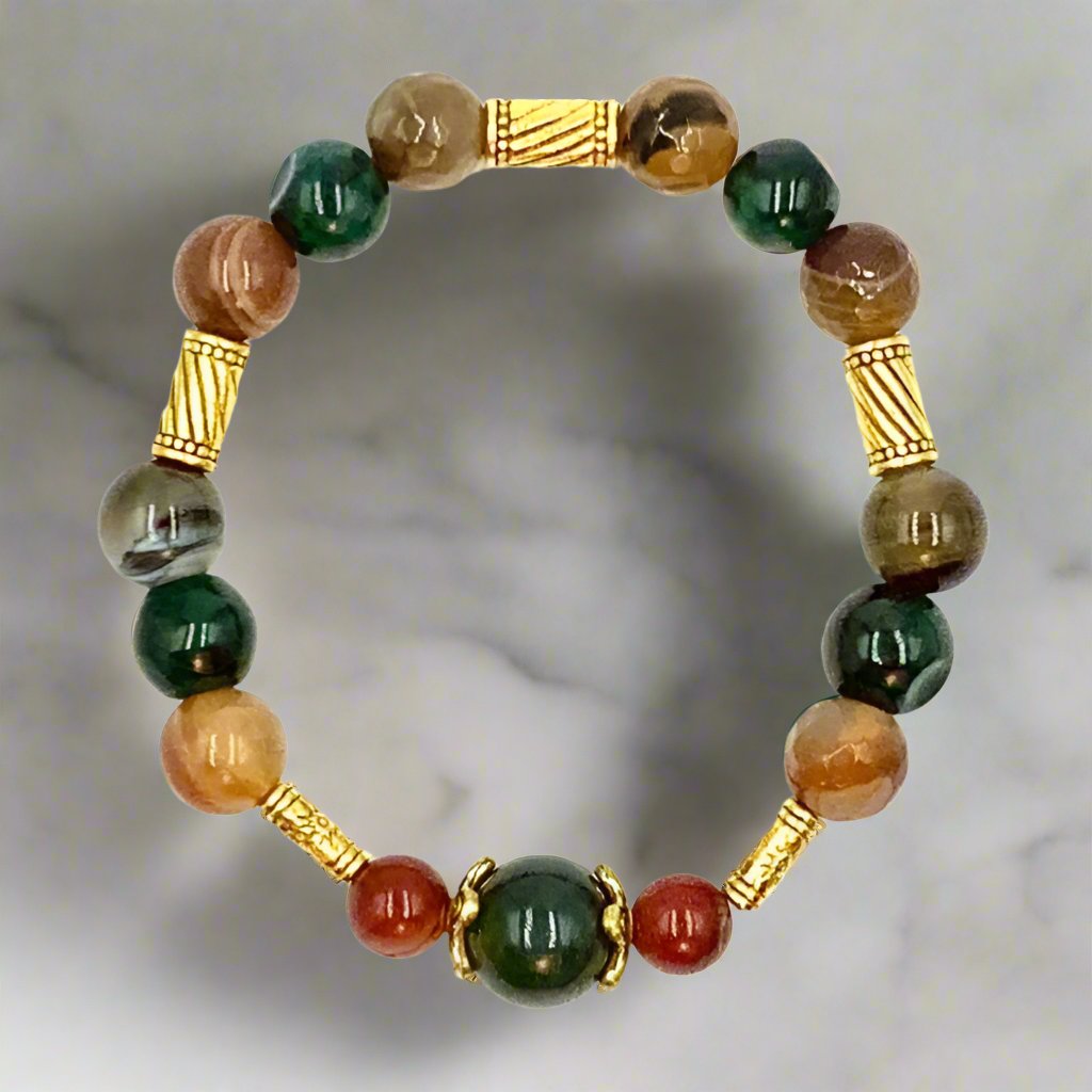 Natural Glow - Single Strand Bracelet