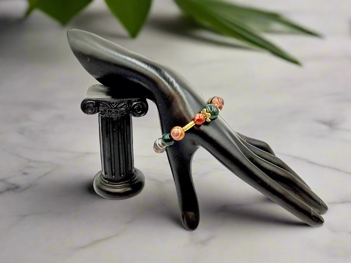 Natural Glow - Single Strand Bracelet