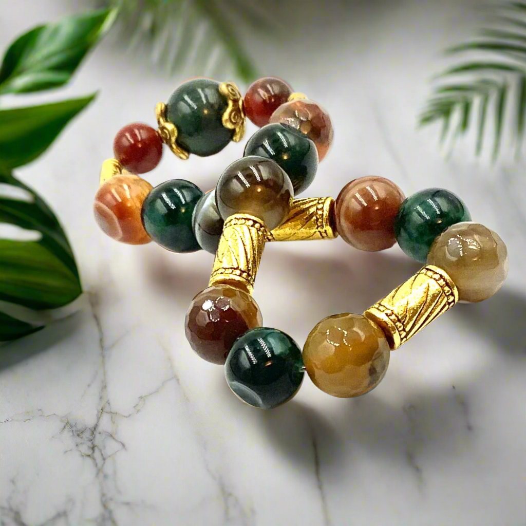 Natural Glow - Single Strand Bracelet