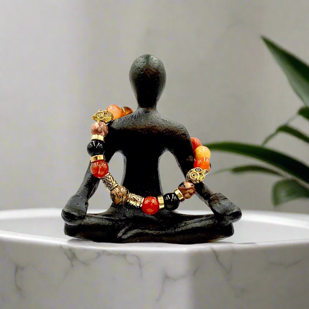 Silent Wisdom - Single Strand Bracelet