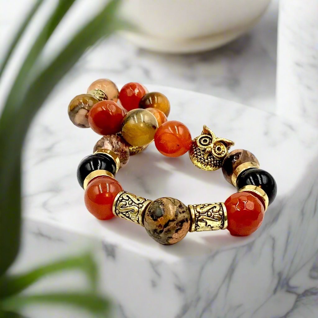 Silent Wisdom - Single Strand Bracelet