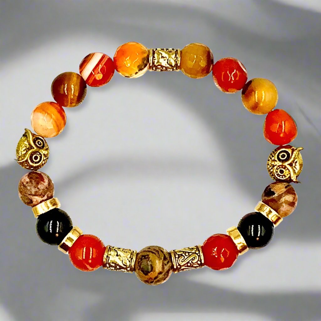 Silent Wisdom - Single Strand Bracelet