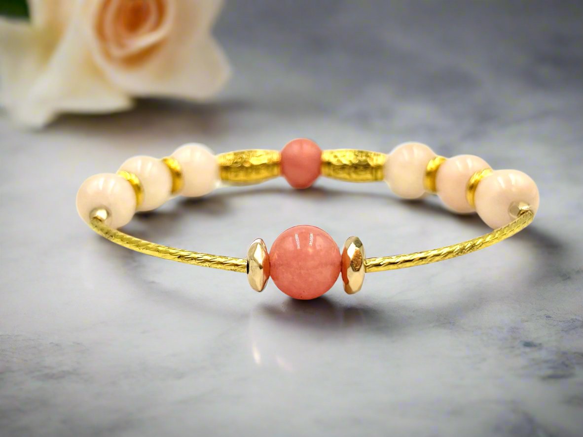 Lotus - Single Strand Bracelet