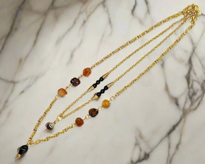 Afterglow - Beaded Chain Necklace