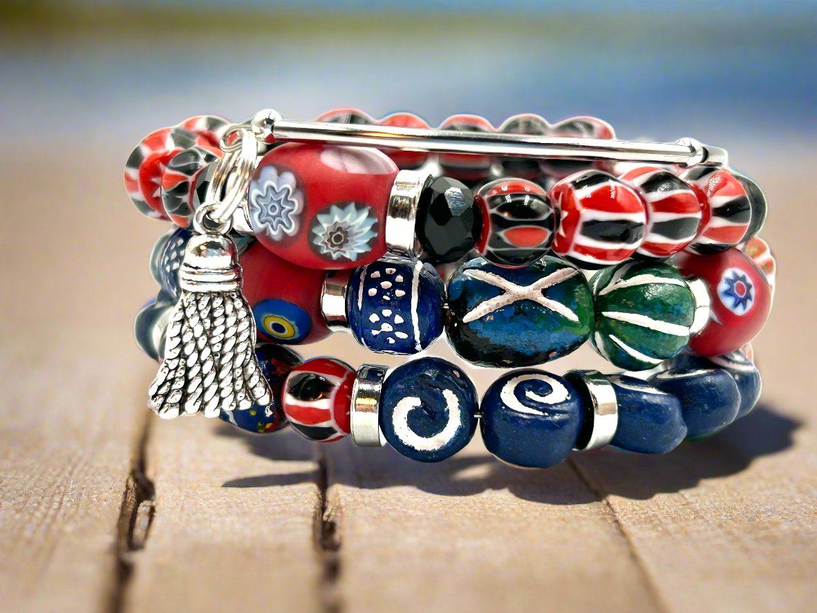 Dockside Shuffle - Memory Wrap Bracelet
