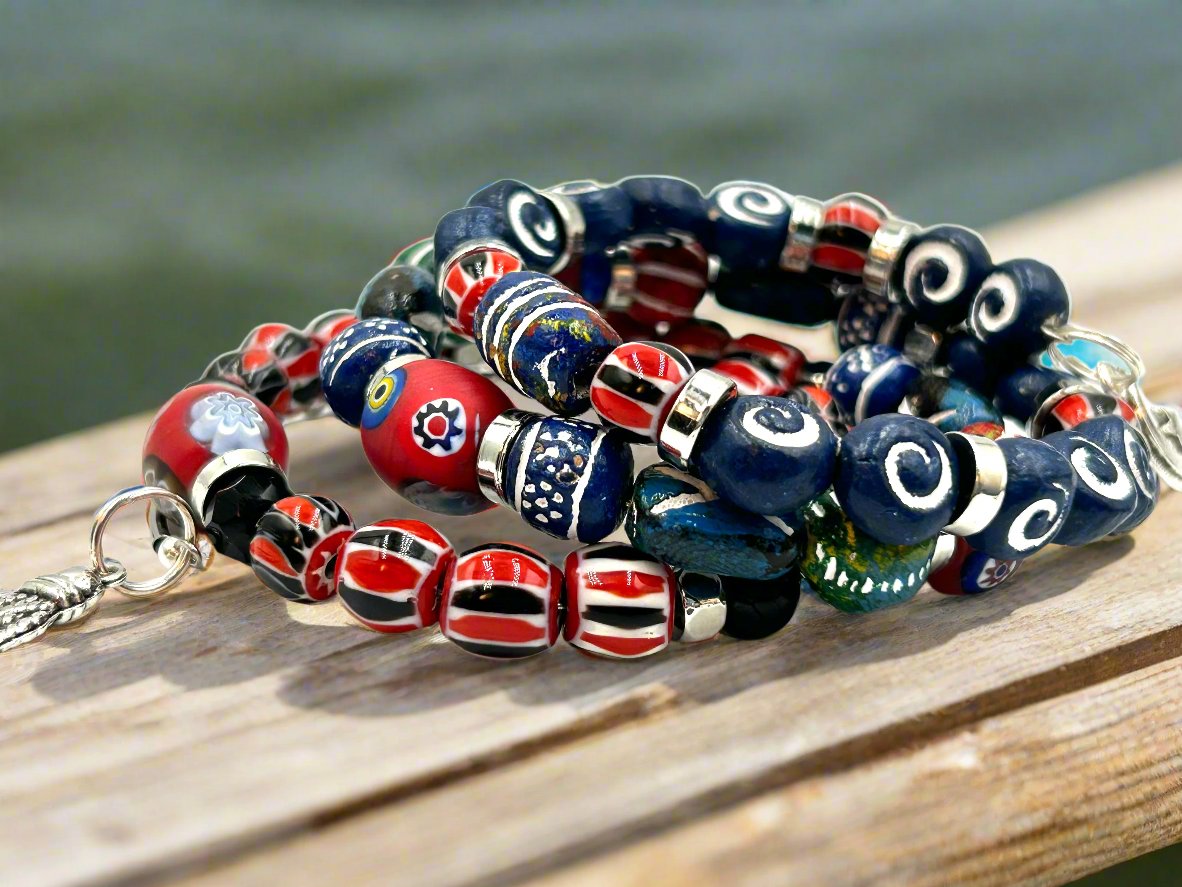 Dockside Shuffle - Memory Wrap Bracelet