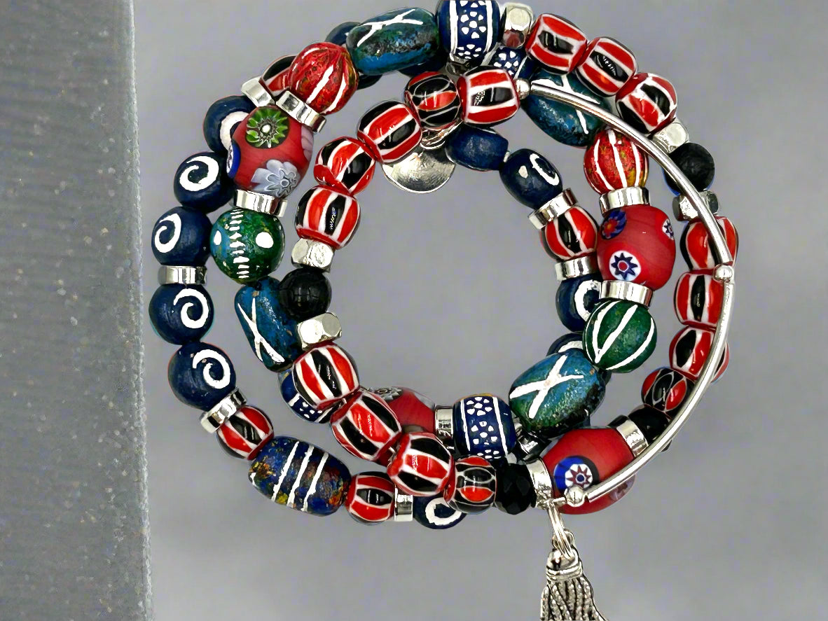 Dockside Shuffle - Memory Wrap Bracelet