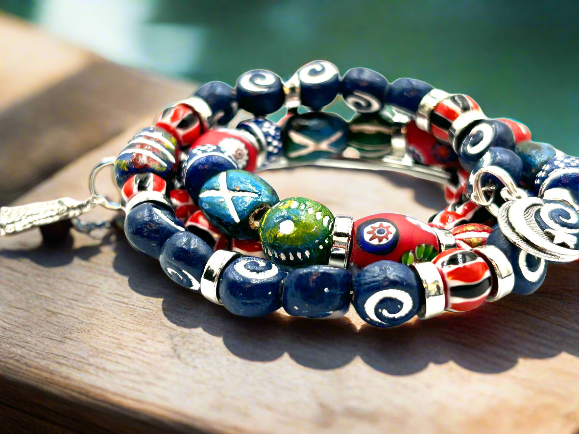 Dockside Shuffle - Memory Wrap Bracelet