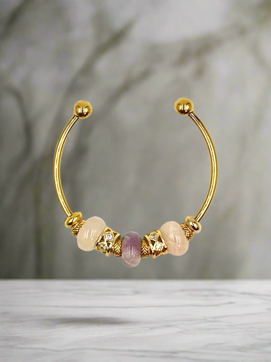 Lavender Rose - Single Cuff Bangle