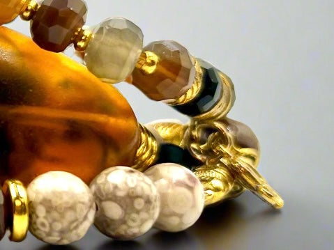 Cognac Sunrise - 3 Piece Bracelet Set