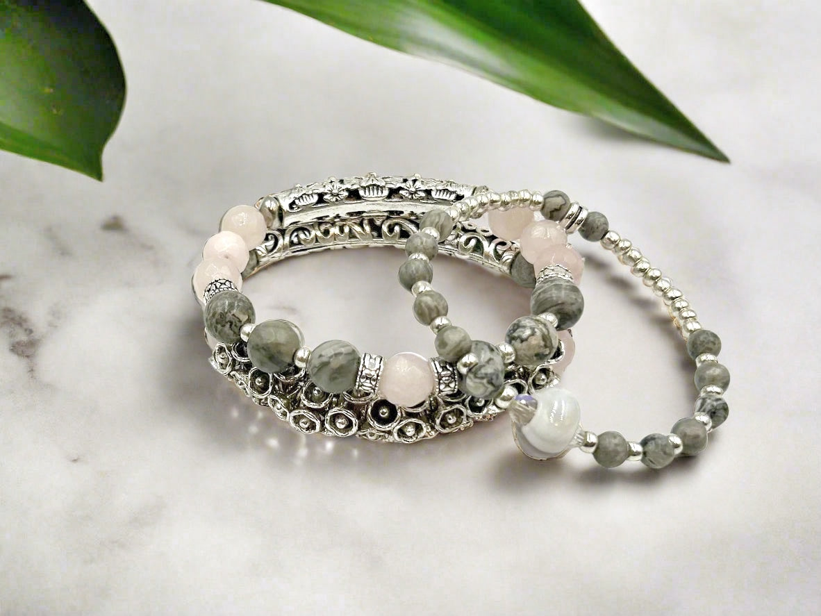 Eternal Bloom - 3 Piece Bracelet Set