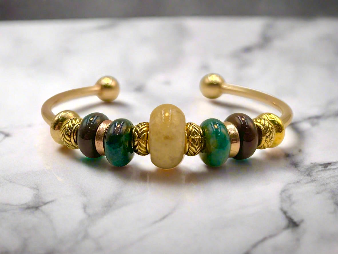 Natural Glow - Single Cuff Bangle