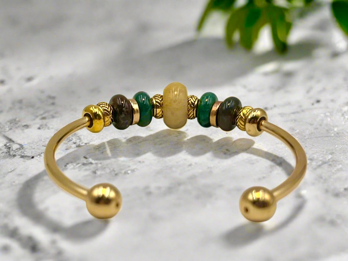 Natural Glow - Single Cuff Bangle