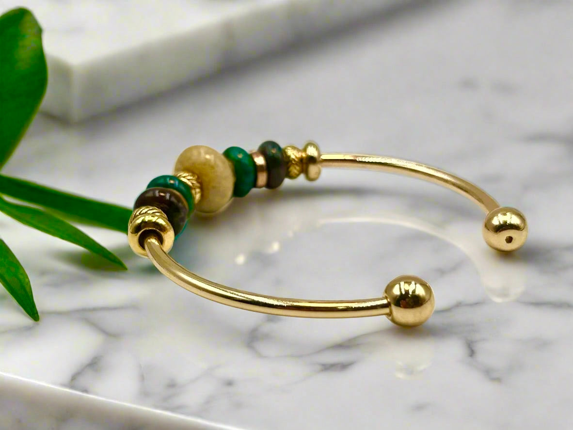 Natural Glow - Single Cuff Bangle