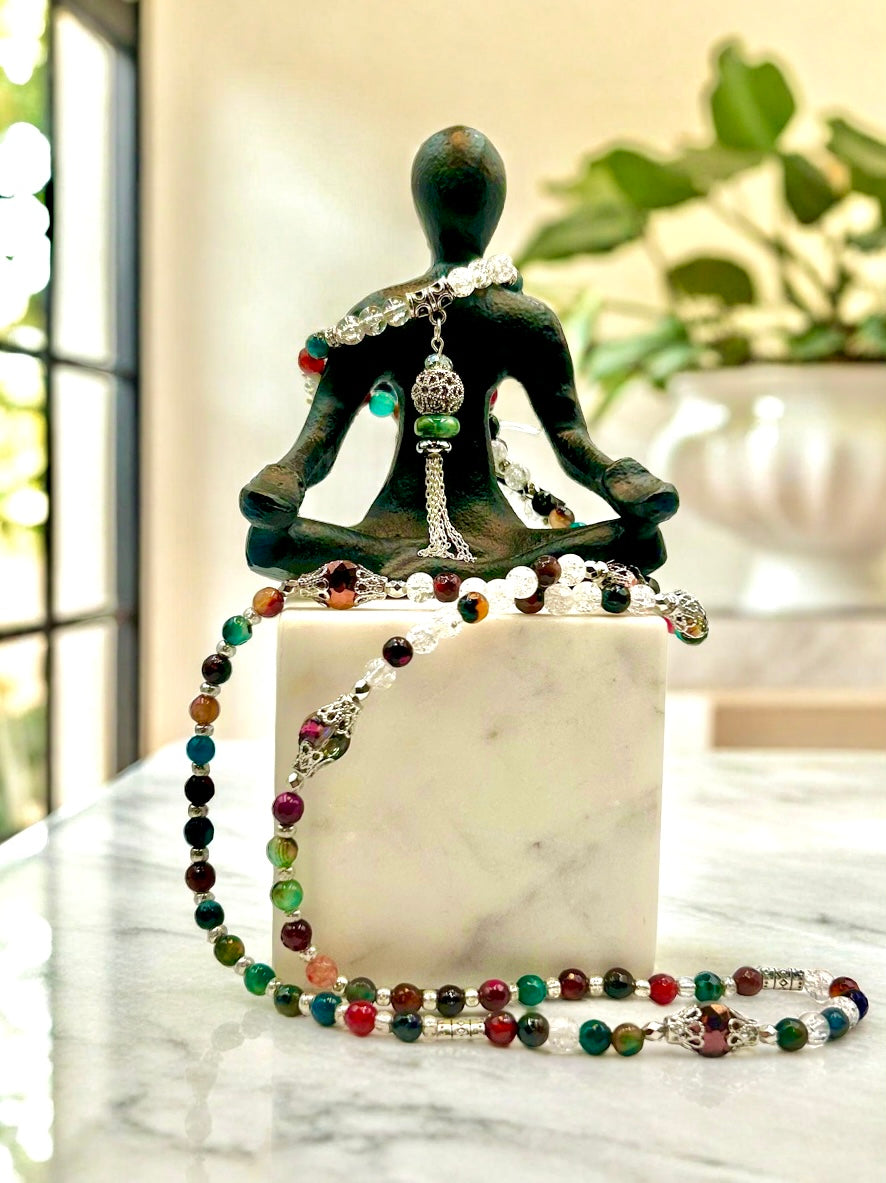 Wine Flower - 3-Way Necklace & Bracelet