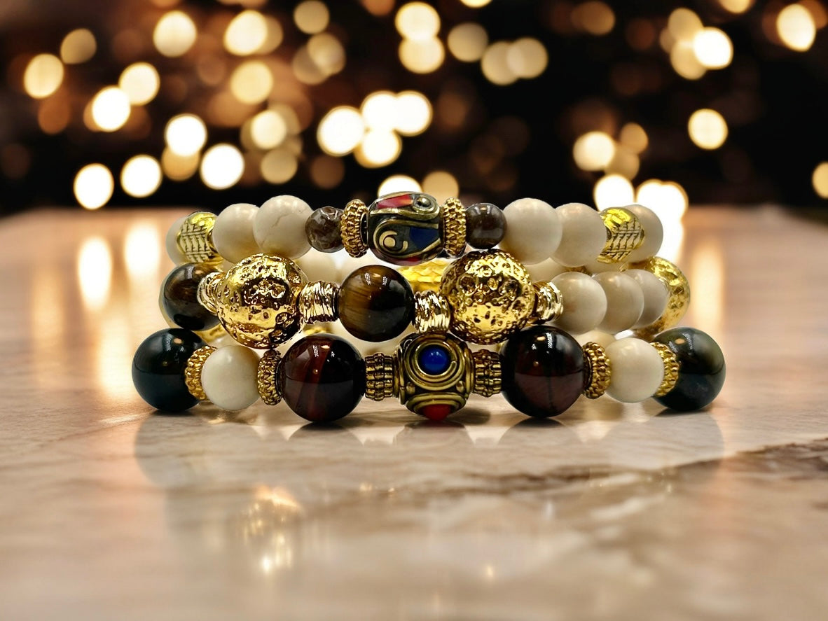 Gilded Aura - 3 Piece Bracelet Set