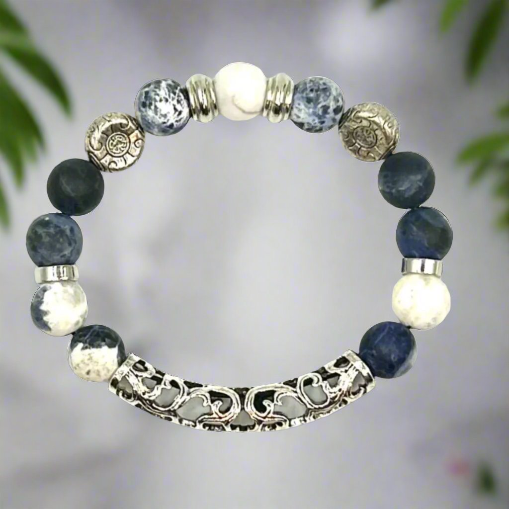 True Blue - Single Strand Bracelet