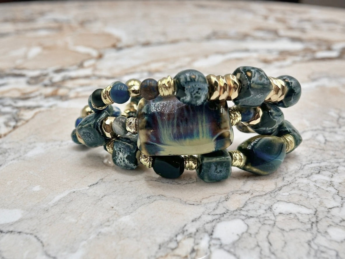 Blue Horizon - 3 Piece Bracelet Set