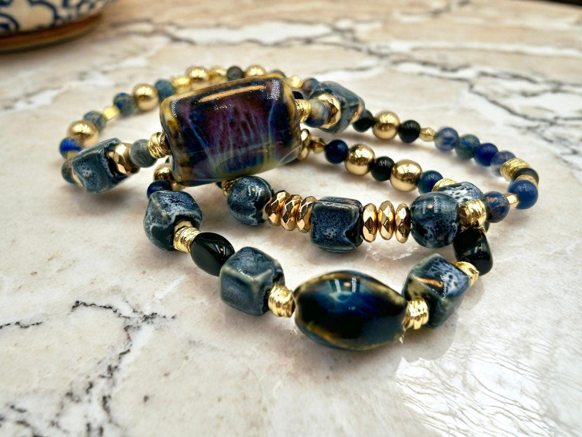 Blue Horizon - 3 Piece Bracelet Set