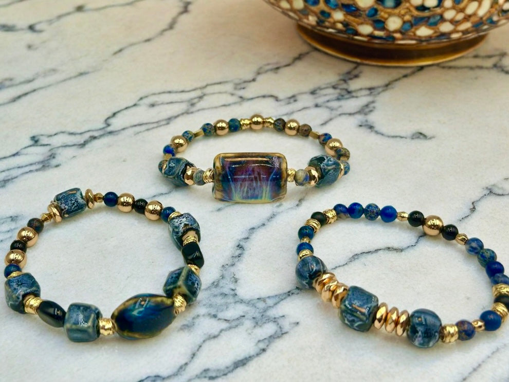Blue Horizon - 3 Piece Bracelet Set