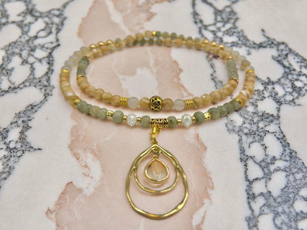 Spiral Glow - 3-Way Necklace & Bracelet