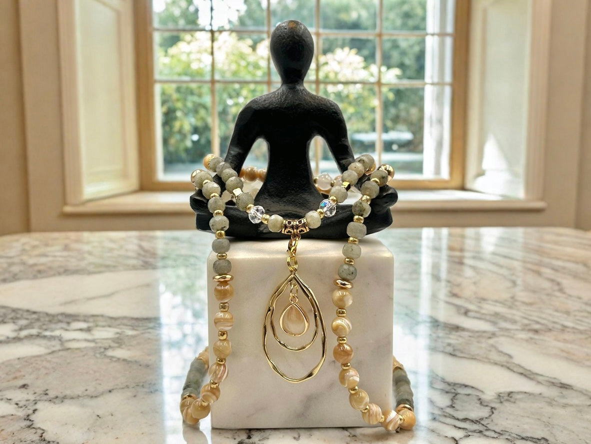 Spiral Glow - 3-Way Necklace & Bracelet