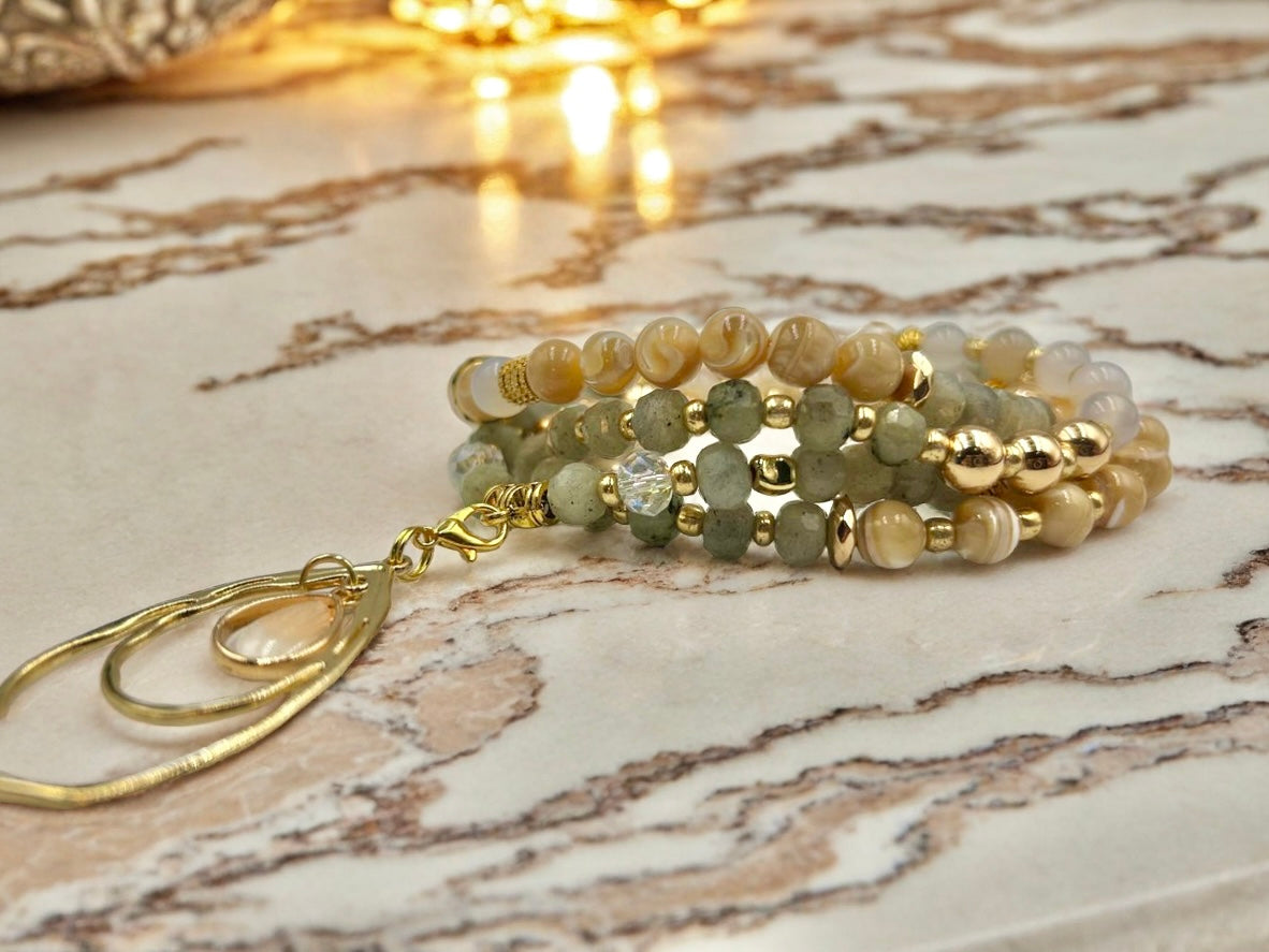 Spiral Glow - 3-Way Necklace & Bracelet